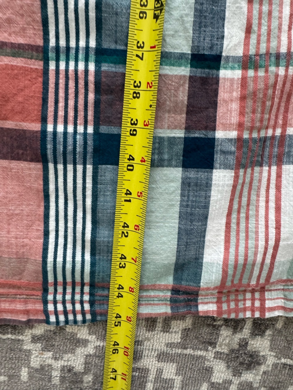 Seasalt Cornwall Bassett Wood Organic Cotton Check Plaid Midi Dress Teal Pink 4 - Picture 13 of 15